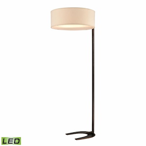 Pilot - 18W 2 LED Floor Lamp In Glam Style-65 Inches Tall and 24.75 Inches Wide