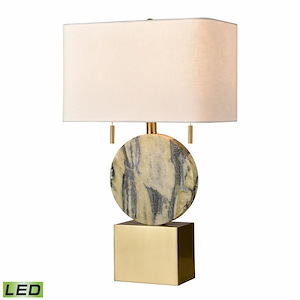 Carrin - 18W 2 LED Table Lamp In Glam Style-26 Inches Tall and 16 Inches Wide