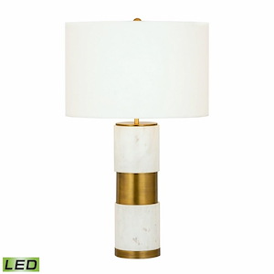 Jansen - 9W 1 LED Table Lamp In Mid-Century Modern Style-27 Inches Tall and 15.5 Inches Wide