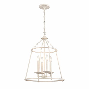 Joanie - 17.25 Inch Wide 4-Light Pendant In Transitional Style