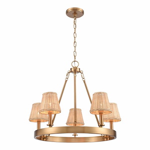 Rydell - 24.5 Inch Wide 5-Light Chandelier In Transitional Style - 1271621