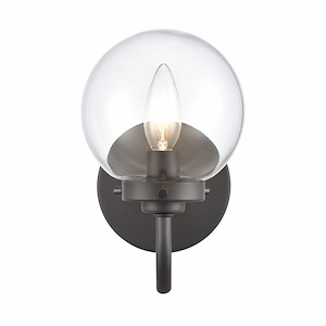 Fairbanks - 8.5 Inch High 1-Light Sconce In Modern Style with Clear Glass