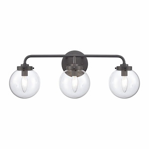 Fairbanks - 22.75 Inch Wide 3-Light Vanity Light In Modern Style with Clear Glass