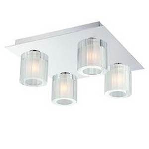 Tiara - 2 Light Flush Mount In Modern Style-12 Inches Tall and 12 Inches Wide