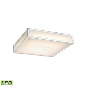 Hampstead - 18W 1 LED Flush Mount in Modern/Contemporary Style with Art Deco and Urban/Industrial inspirations - 3.3 Inches tall and 12 inches wide