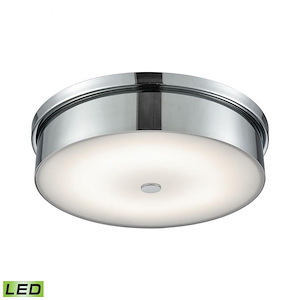 Towne - 20W 1 LED Round Flush Mount in Modern/Contemporary Style with Art Deco and Urban/Industrial inspirations - 3.75 Inches tall and 15 inches wide