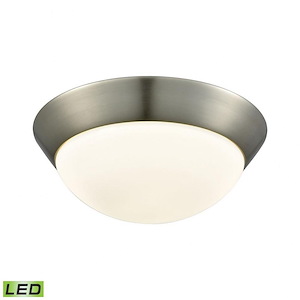 Contours - 16W 1 LED Flush Mount in Modern/Contemporary Style with Art Deco and Urban/Industrial inspirations - 4 Inches tall and 11 inches wide - 614228
