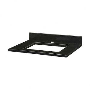 25 Inch Stone Top for Rectangular Undermount Sink with Single Faucet Hole