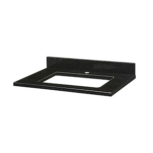 31 Inch Stone Top for Rectangular Undermount Sink with Single Faucet Hole
