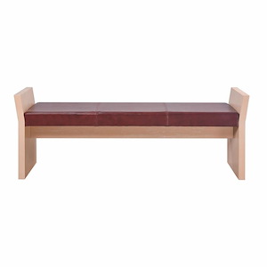 Taber - Bench In Scandinavian Style-24.25 Inches Tall and 64.25 Inches Wide