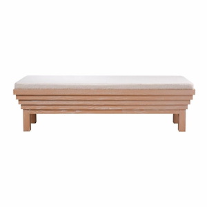 Joanne - Bench In Contemporary Style-20 Inches Tall and 68 Inches Wide
