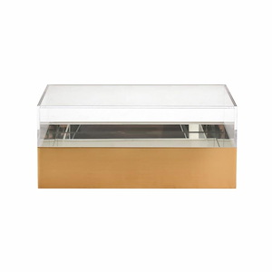 Split - Rectangle Box In Modern and Contemporary Style-6 Inches Tall and 14 Inches Wide