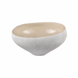 Greer - Tall Bowl In Scandinavian Style-6.5 Inches Tall and 12 Inches Wide