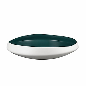 Greer - Bowl In Coastal Style-4 Inches Tall and 17.5 Inches Wide