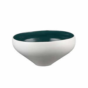 Greer - Tall Bowl In Coastal Style-6.5 Inches Tall and 12 Inches Wide