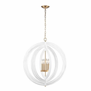 Orme - 4 Light Pendant In Modern and Contemporary Style-30 Inches Tall and 27 Inches Wide
