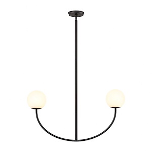 Doby - 2 Light Pendant-16 Inches Tall and 30 Inches Wide - 1336047