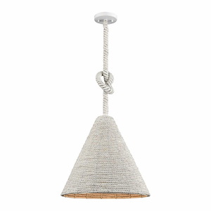 Air Loom - 1 Light Pendant In Coastal Style-17 Inches Tall and 16.5 Inches Wide - 1303689