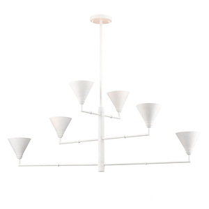 Somers - 6 Light Chandelier-18.75 Inches Tall and 42 Inches Wide