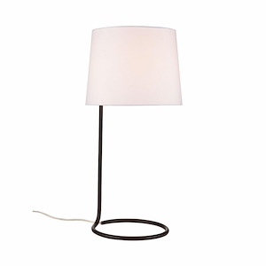 Loophole - 1 Light Desk Lamp In Transitional Style-29 Inches Tall and 13 Inches Wide