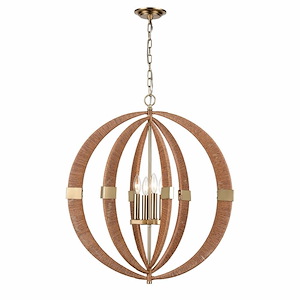 Pyrus - 4 Light Pendant In Transitional Style-29 Inches Tall and 27 Inches Wide
