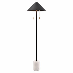 Jordana - 2 Light Floor Lamp In Mid-Century Modern Style-58 Inches Tall and 15.5 Inches Wide - 1304048