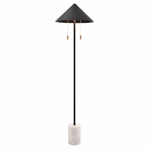 Jordana - 6W 2 LED Floor Lamp In Mid-Century Modern Style-58 Inches Tall and 15.5 Inches Wide