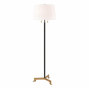 Hodges - 2 Light Floor Lamp In Modern Style-62 Inches Tall and 19 Inches Wide - 1304265