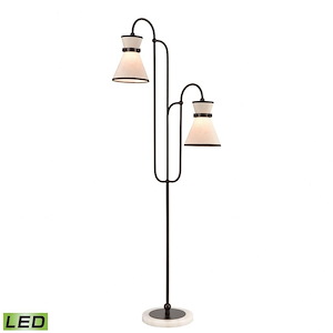 Emsworth - 18W 2 LED Floor Lamp-63 Inches Tall and 22 Inches Wide