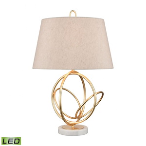 Morely - 9W 1 LED Table Lamp-26 Inches Tall and 17 Inches Wide