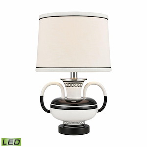 Luxor Gardens - 9W 1 LED Table Lamp In Mid-Century Modern Style-18 Inches Tall and 11.5 Inches Wide
