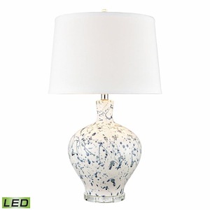 Rueben Crescent - 9W 1 LED Table Lamp In Glam Style-27 Inches Tall and 17 Inches Wide - 1304269