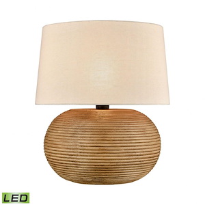 Terran - 9W 1 LED Outdoor Table Lamp In Glam Style-22 Inches Tall and 21 Inches Wide