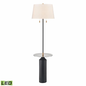 Shelve It - 18W 2 LED Floor Lamp In Scandinavian Style-65 Inches Tall and 18 Inches Wide