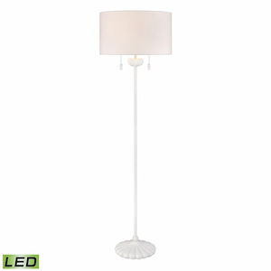 Liliaceae - 18W 2 LED Floor Lamp In Coastal Style-63 Inches Tall and 18 Inches Wide