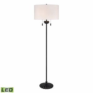 Liliaceae - 18W 2 LED Floor Lamp In Traditional Style-63 Inches Tall and 18 Inches Wide