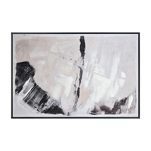 Brockman - Abstract Framed Wall Art In Contemporary Style-47.25 Inches Tall and 70.75 Inches Wide