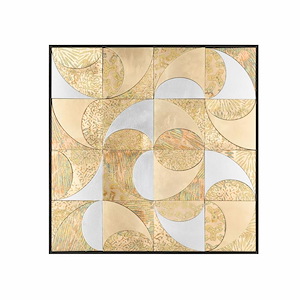 Mixed Metal - Wall Art In Modern and Contemporary Style-23.5 Inches Tall and 23.5 Inches Wide