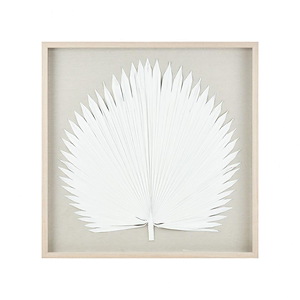 Fan Palm Shadowbox - Dimensional Wall Art-39.5 Inches Tall and 39.5 Inches Wide