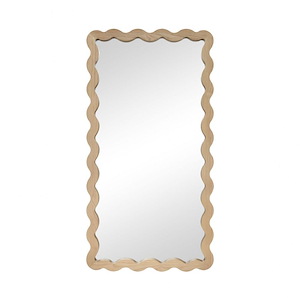 Oak Ripple - Wall Mirror-47.25 Inches Tall and 24.75 Inches Wide