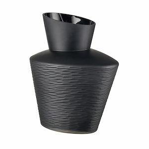 Tuxedo - Medium Vase In Transitional Style-13.75 Inches Tall and 12 Inches Wide