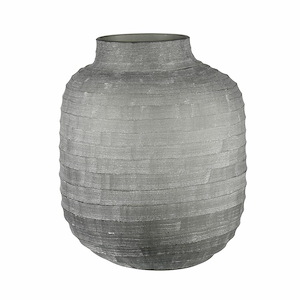 Otto - Medium Vase In Modern Style-10.75 Inches Tall and 8.75 Inches Wide