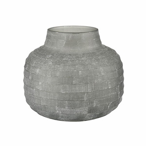 Otto - Small Vase In Modern Style-8 Inches Tall and 8.75 Inches Wide