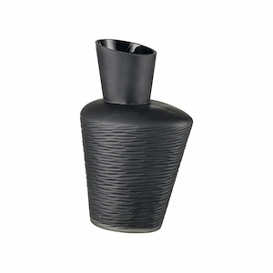 Tuxedo - Small Vase In Contemporary Style-11.5 Inches Tall and 7.75 Inches Wide