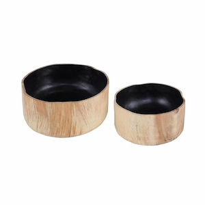 Weller - Bowl (Set of 2) In Modern Style-4 Inches Tall and 9.25 Inches Wide