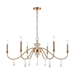 French Connection - 6 Light Chandelier - 1058157