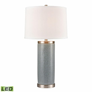 Bluestack - 9W 1 LED Table Lamp In Mid-Century Modern Style-29 Inches Tall and 15.5 Inches Wide