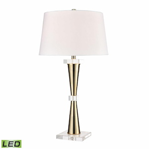 Brandt - 9W 1 LED Table Lamp In Mid-Century Modern Style-32 Inches Tall and 17 Inches Wide