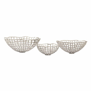 Shore Weave - Basket (Set of 3) In Transitional Style-8 Inches Tall and 19 Inches Wide