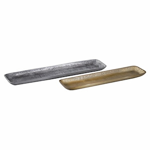 Louk - Tray (Set of 2) In Modern Style-0.75 Inches Tall and 20 Inches Wide